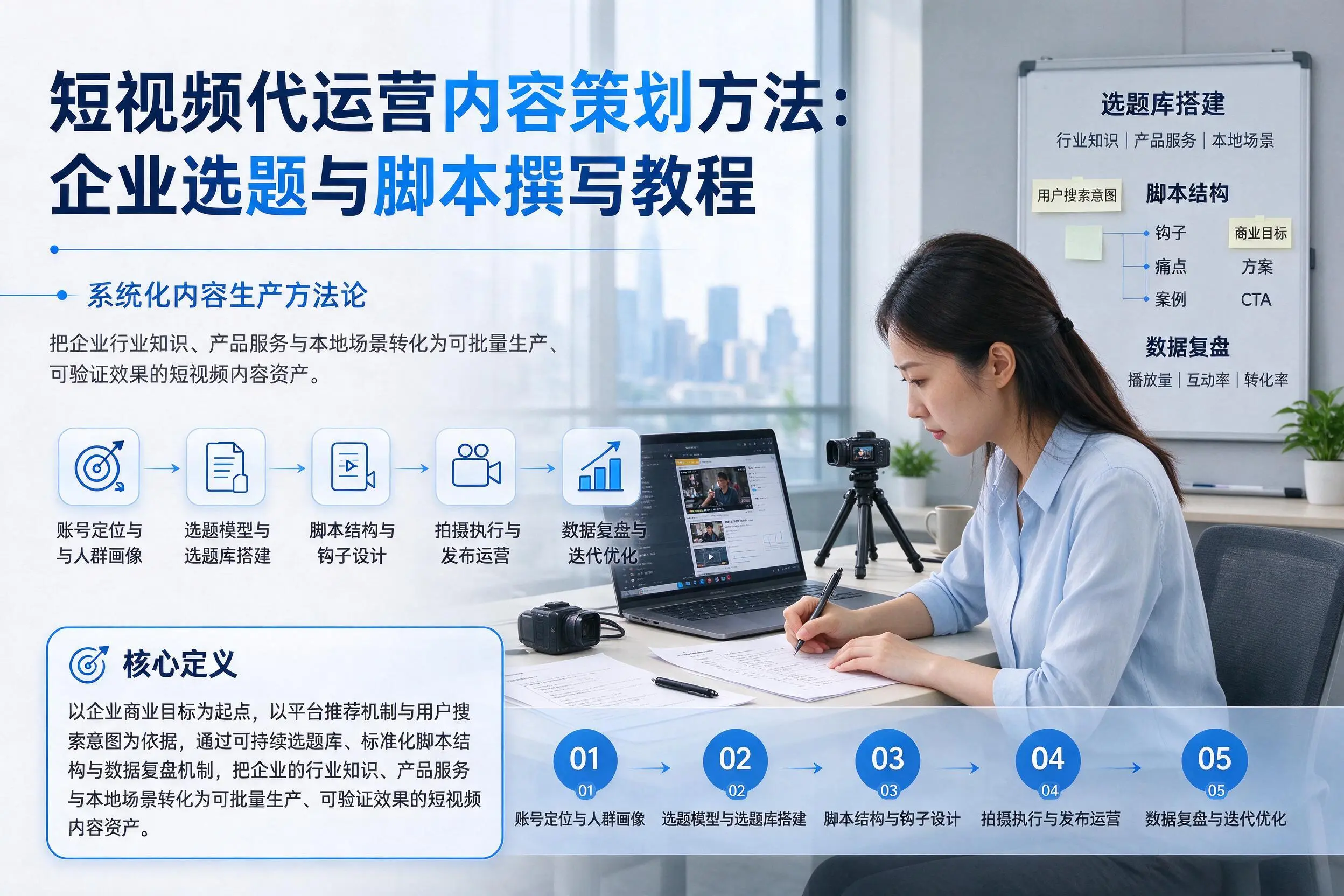 短视频代运营内容策划方法：安顺企业选题与脚本撰写教程