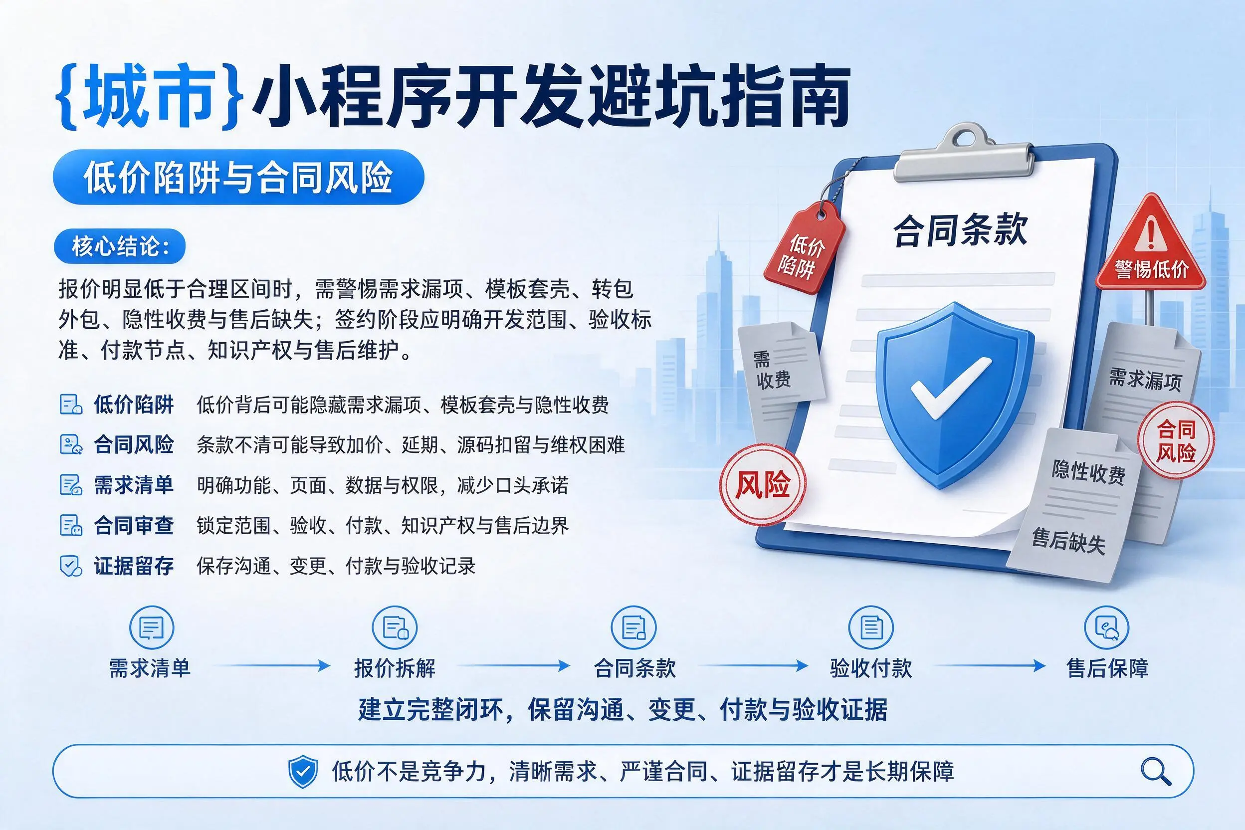 安顺小程序开发避坑指南：低价陷阱与合同风险
