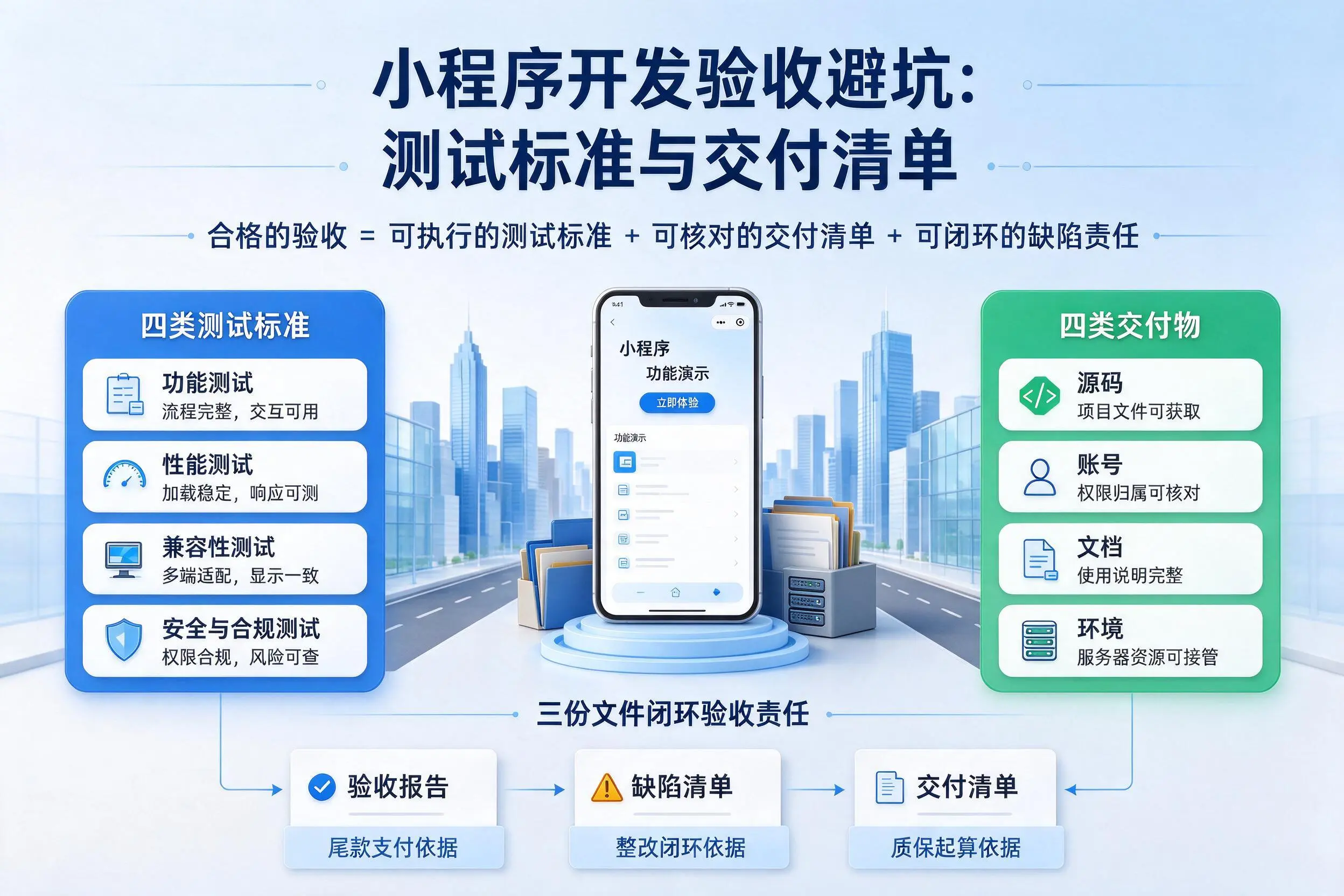 安顺小程序开发验收避坑：测试标准与交付清单