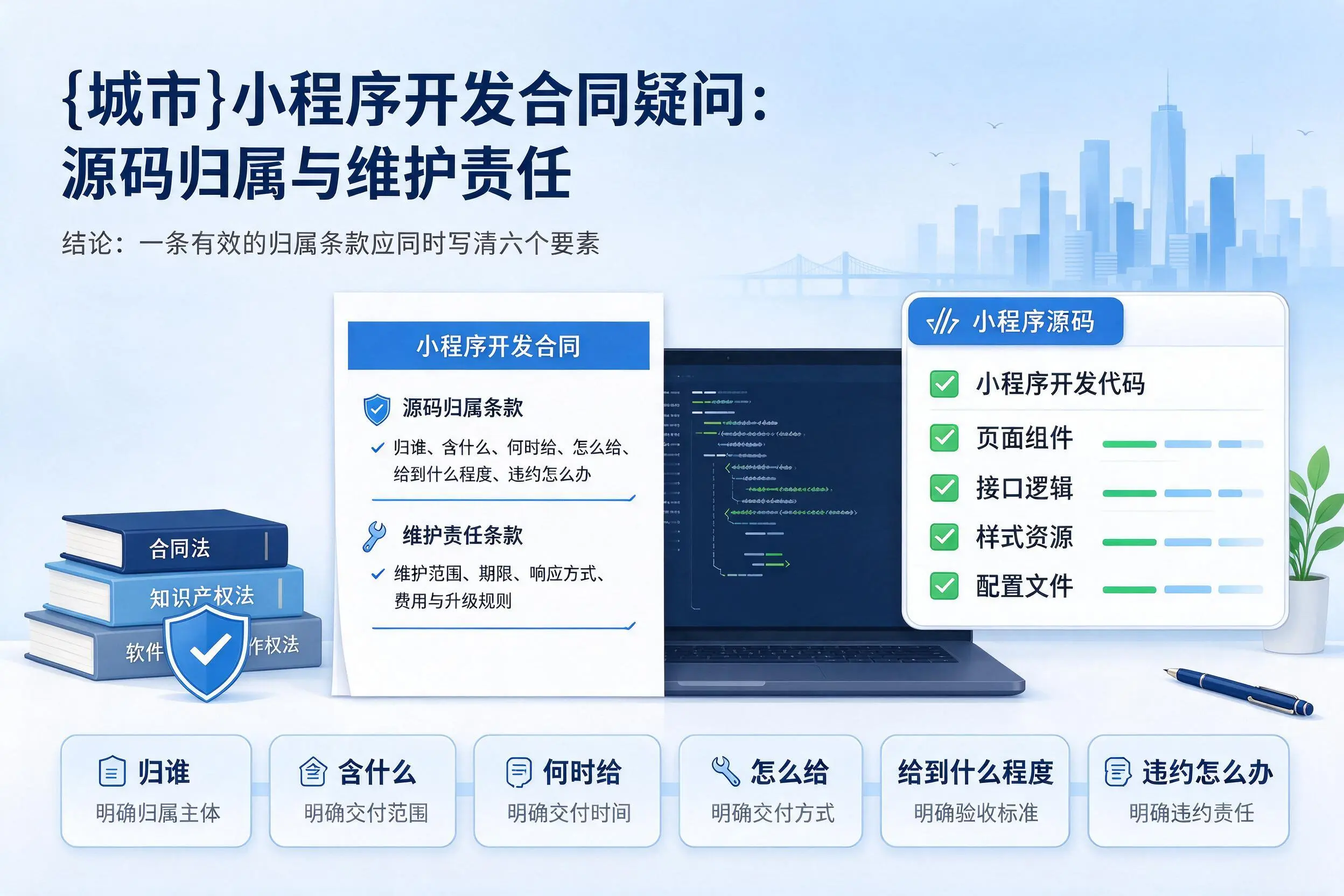 安顺小程序开发合同疑问:源码归属与维护责任