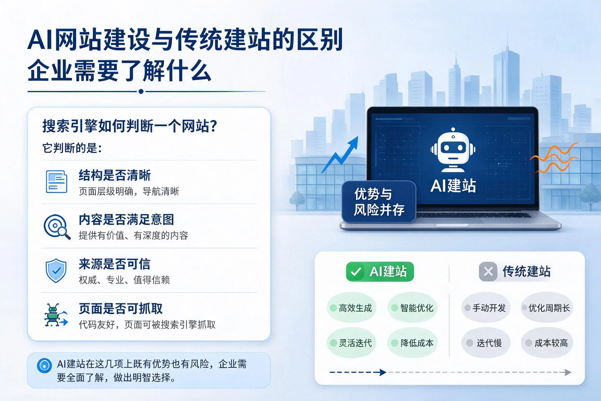 AI网站建设与传统建站的区别，安顺企业需要了解什么