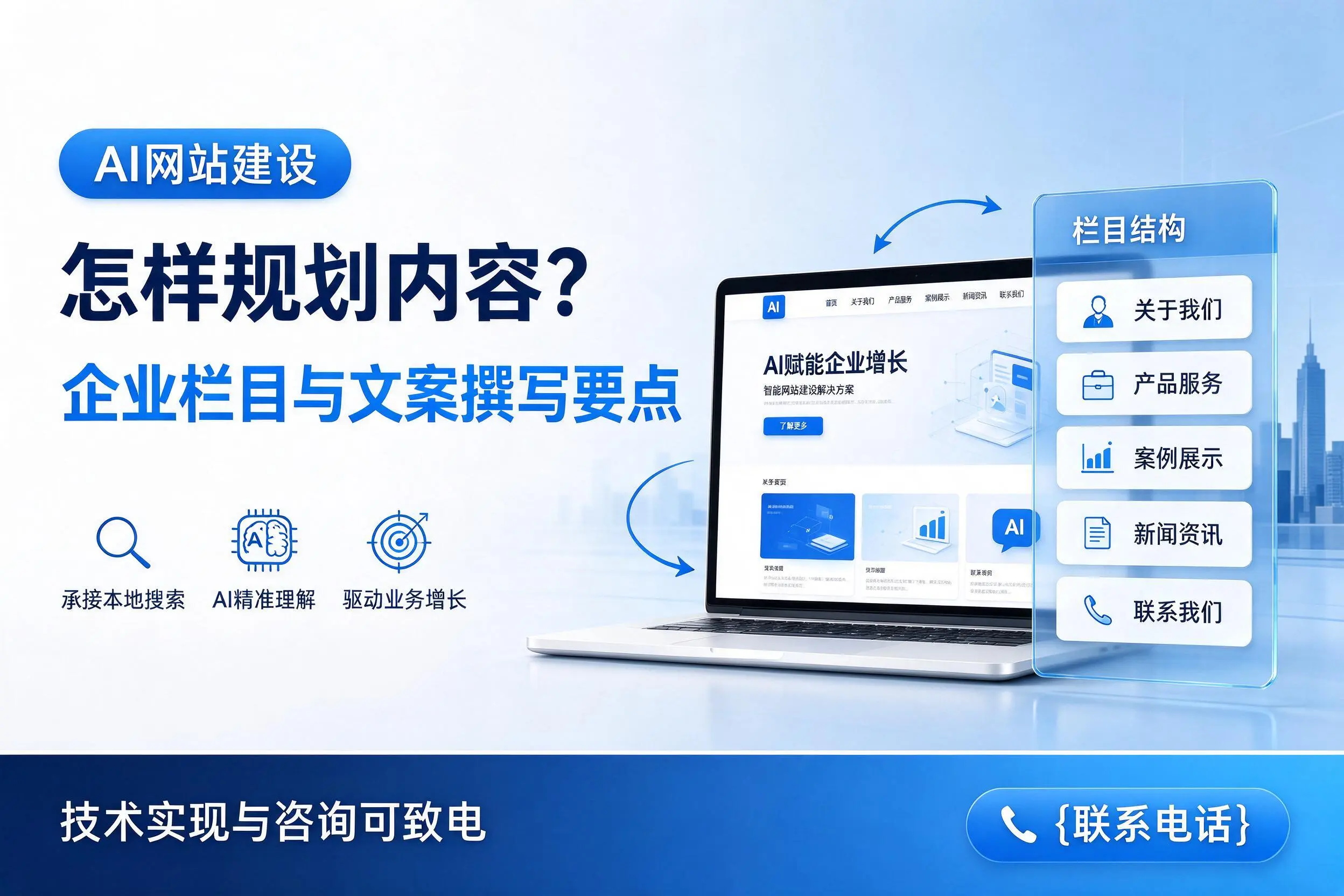 AI网站建设怎样规划内容？安顺企业栏目与文案撰写要点